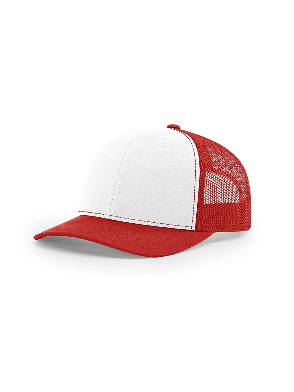 Mens Ballcap | White, Red | Size OS